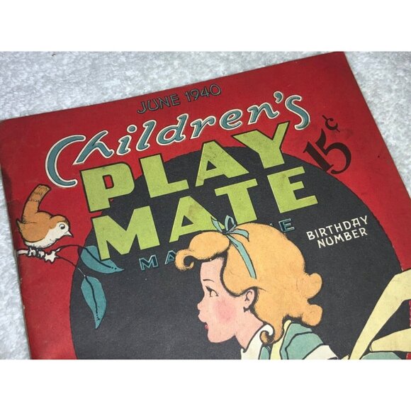 Childrens Play Mate Magazine June 1940 Birthday Issue Vintage Publication - Picture 2 of 16